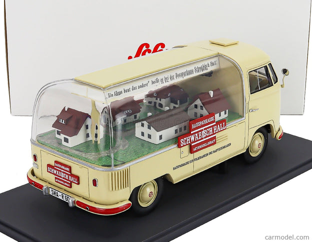 Volkswagen T1a Pick-UP Bauspar-Kasse Schwabisch Hall 1962 1:18 Schuco krémová