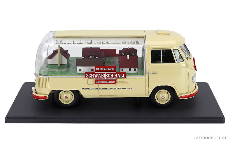 Volkswagen T1a Pick-UP Bauspar-Kasse Schwabisch Hall 1962 1:18 Schuco krémová