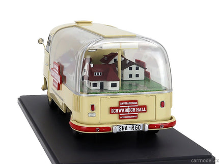 Volkswagen T1a Pick-UP Bauspar-Kasse Schwabisch Hall 1962 1:18 Schuco krémová
