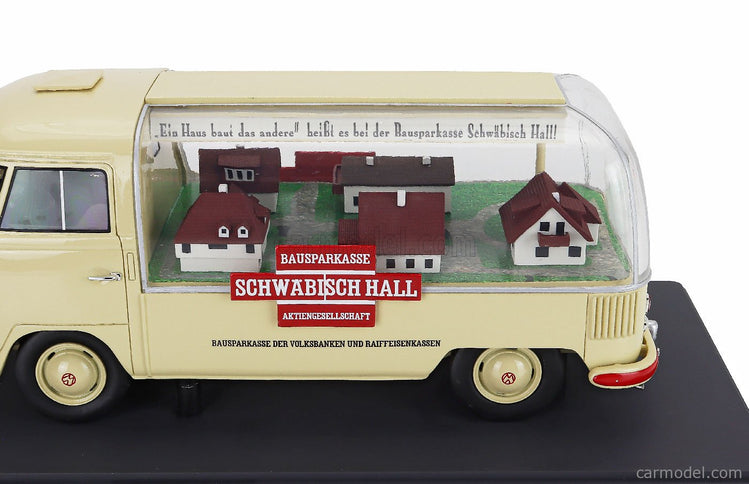 Volkswagen T1a Pick-UP Bauspar-Kasse Schwabisch Hall 1962 1:18 Schuco krémová