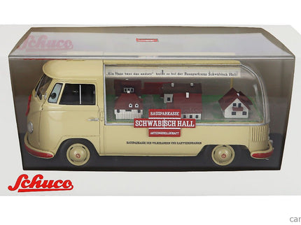 Volkswagen T1a Pick-UP Bauspar-Kasse Schwabisch Hall 1962 1:18 Schuco krémová