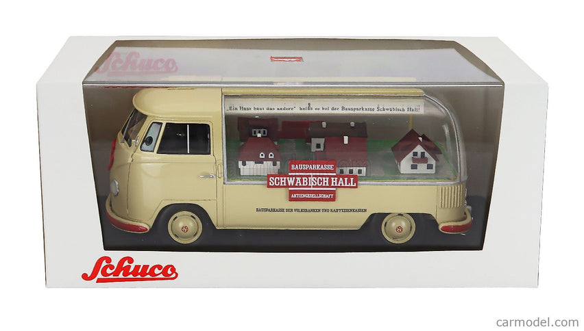 Volkswagen T1a Pick-UP Bauspar-Kasse Schwabisch Hall 1962 1:18 Schuco krémová