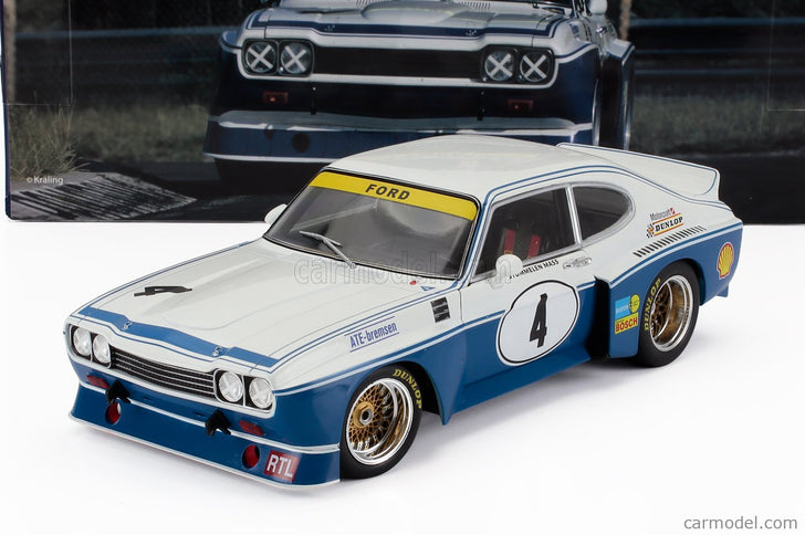 Ford Capri RS 3100 N°4 Etcc Zandvoort 1974 Jochen Mass - Rolf Stommelen 1:18 Werk83 modrá biela