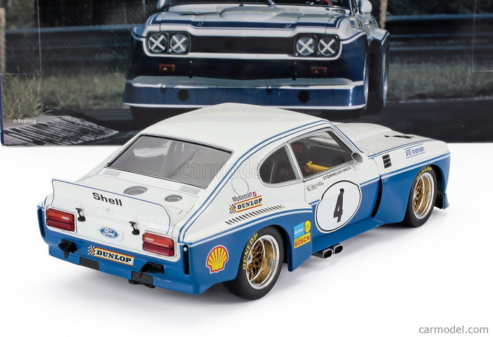 Ford Capri RS 3100 N°4 Etcc Zandvoort 1974 Jochen Mass - Rolf Stommelen 1:18 Werk83 modrá biela