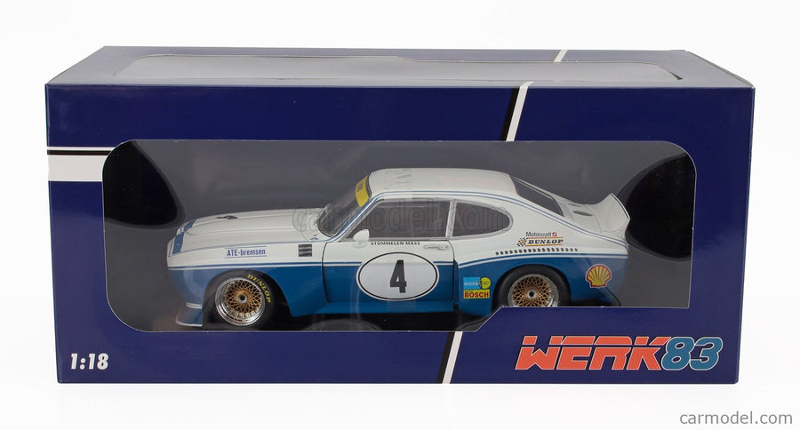 Ford Capri RS 3100 N°4 Etcc Zandvoort 1974 Jochen Mass - Rolf Stommelen 1:18 Werk83 modrá biela