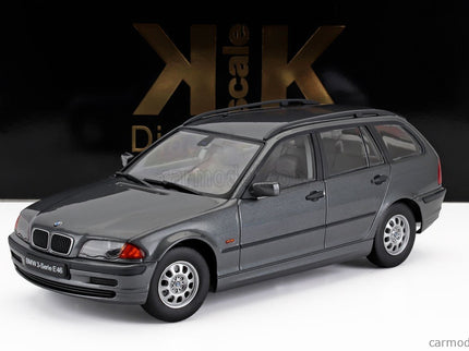 BMW 3-SERIES (E46) Touring SW Station Wagon 1999 1:18 KK Scale sivá