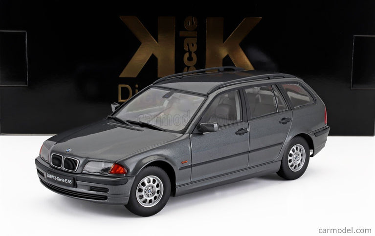 BMW 3-SERIES (E46) Touring SW Station Wagon 1999 1:18 KK Scale sivá