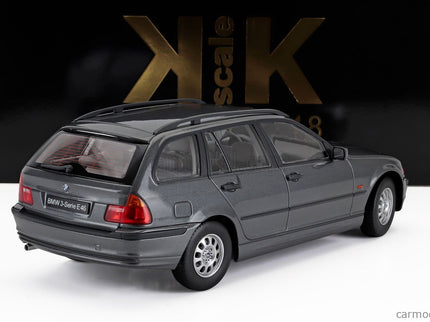 BMW 3-SERIES (E46) Touring SW Station Wagon 1999 1:18 KK Scale sivá
