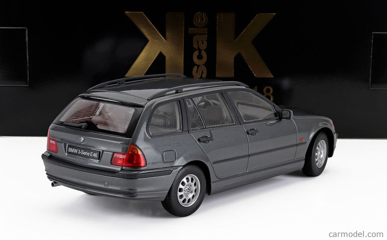 BMW 3-SERIES (E46) Touring SW Station Wagon 1999 1:18 KK Scale sivá