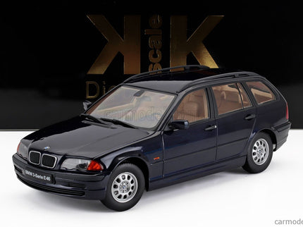 BMW 3-SERIES (E46) Touring SW Station Wagon 1999 1:18 KK Scale modrá