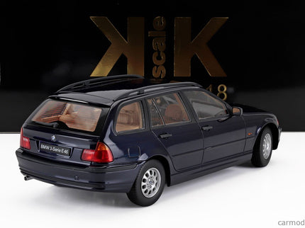 BMW 3-SERIES (E46) Touring SW Station Wagon 1999 1:18 KK Scale modrá