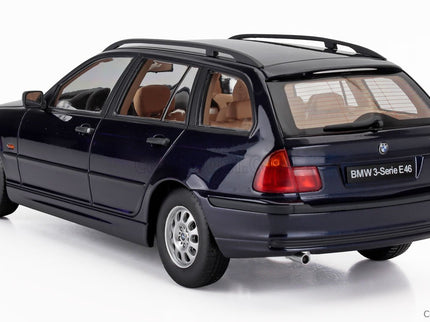BMW 3-SERIES (E46) Touring SW Station Wagon 1999 1:18 KK Scale modrá