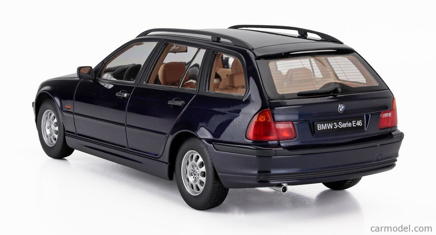 BMW 3-SERIES (E46) Touring SW Station Wagon 1999 1:18 KK Scale modrá