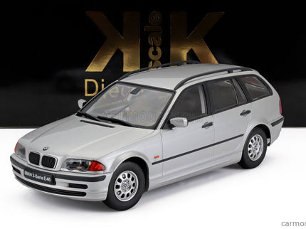 BMW 3-SERIES (E46) Touring SW Station Wagon 1999 1:18 KK Scale strieborná