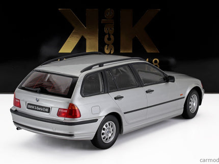 BMW 3-SERIES (E46) Touring SW Station Wagon 1999 1:18 KK Scale strieborná