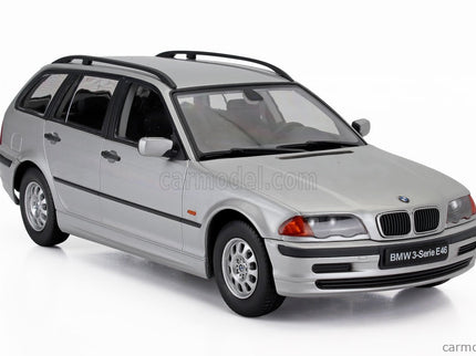 BMW 3-SERIES (E46) Touring SW Station Wagon 1999 1:18 KK Scale strieborná