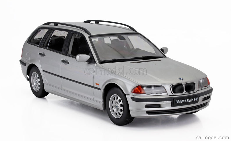 BMW 3-SERIES (E46) Touring SW Station Wagon 1999 1:18 KK Scale strieborná
