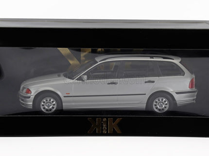 BMW 3-SERIES (E46) Touring SW Station Wagon 1999 1:18 KK Scale strieborná