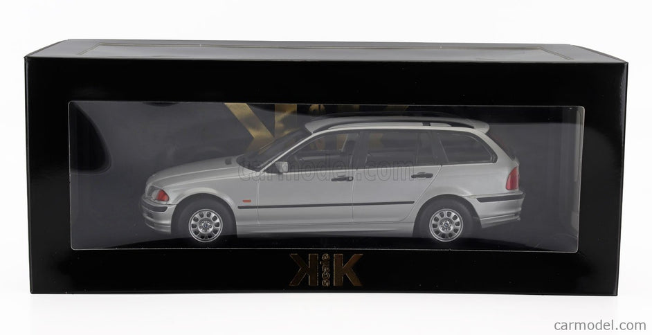 BMW 3-SERIES (E46) Touring SW Station Wagon 1999 1:18 KK Scale strieborná