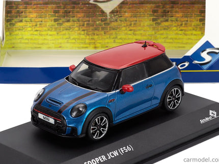 Mini Cooper John Works Jcw F56 2023 1:43 Solido modrá červená