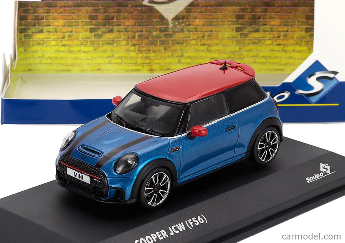 Mini Cooper John Works Jcw F56 2023 1:43 Solido modrá červená