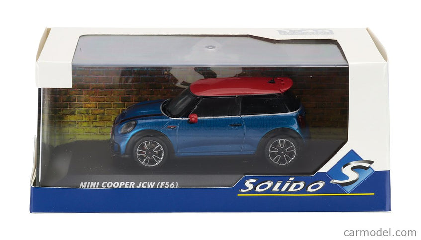 Mini Cooper John Works Jcw F56 2023 1:43 Solido modrá červená