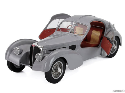 Bugatti Type 57SC Atlantic 1937 1:18 Solido matná strieborná