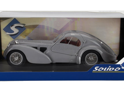 Bugatti Type 57SC Atlantic 1937 1:18 Solido matná strieborná