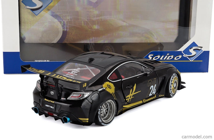Toyota GR86 Lbwk Body Kit N°24 Coupe 2024 1:18 Solido čierna zlatá