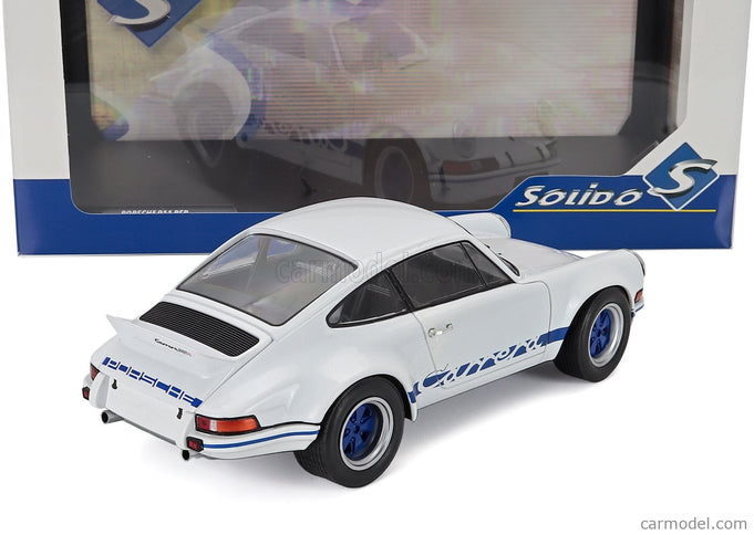 Porsche 911 Carrera RS 2.7 Coupe 1973 1:18 Solido biela svetlomodrá