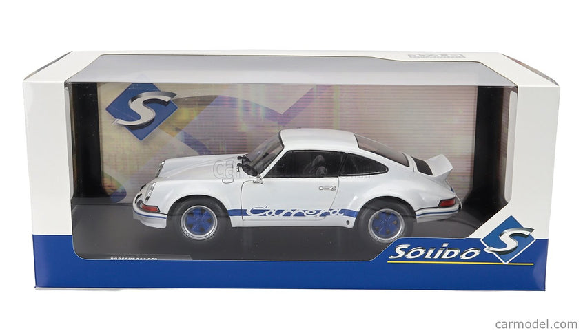 Porsche 911 Carrera RS 2.7 Coupe 1973 1:18 Solido biela svetlomodrá