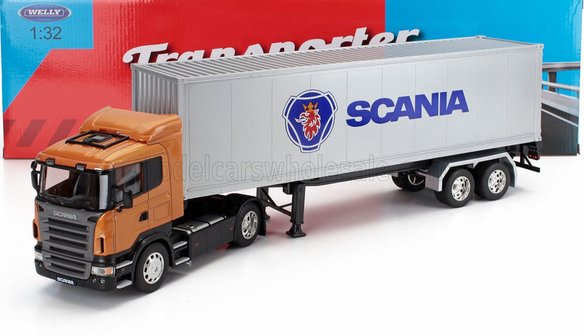 SCANIA | R730 V8 TRACTOR TRUCK CASSONATO 2011 | ORANGE SILVER