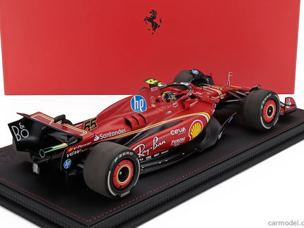 Ferrari F1 SF-24 Team Scuderia Ferrari N°55 Monza Italy GP 2024 Carlos Sainz 1:18 BBR Models červená čierna