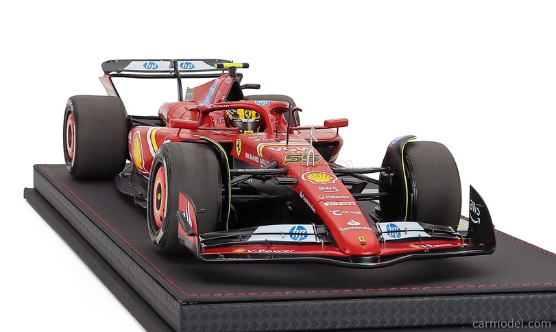 Ferrari F1 SF-24 Team Scuderia Ferrari N°55 Monza Italy GP 2024 Carlos Sainz 1:18 BBR Models červená čierna