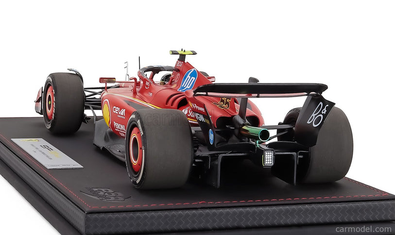 Ferrari F1 SF-24 Team Scuderia Ferrari N°55 Monza Italy GP 2024 Carlos Sainz 1:18 BBR Models červená čierna