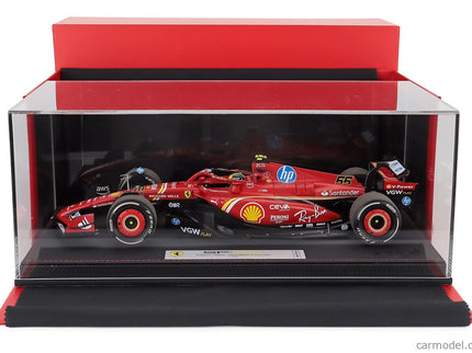 Ferrari F1 SF-24 Team Scuderia Ferrari N°55 Monza Italy GP 2024 Carlos Sainz 1:18 BBR Models červená čierna