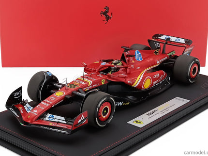 Ferrari F1 SF-24 Team Scuderia Ferrari N°16 Víťaz Monza Italy GP 2024 Charles Leclerc 1:18 BBR Models červená čierna