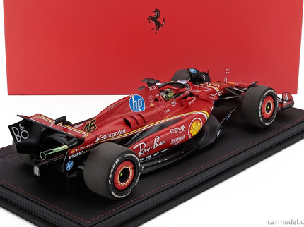 Ferrari F1 SF-24 Team Scuderia Ferrari N°16 Víťaz Monza Italy GP 2024 Charles Leclerc 1:18 BBR Models červená čierna