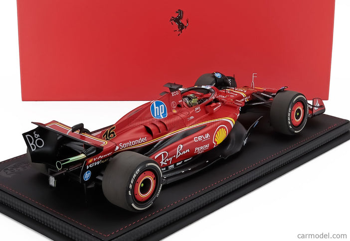 Ferrari F1 SF-24 Team Scuderia Ferrari N°16 Víťaz Monza Italy GP 2024 Charles Leclerc 1:18 BBR Models červená čierna