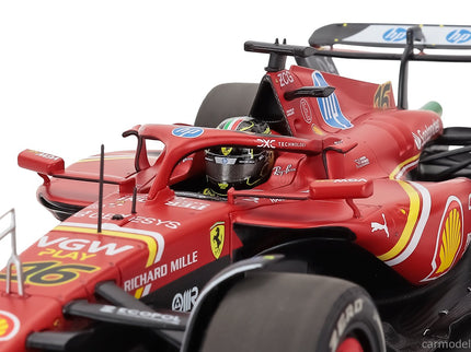 Ferrari F1 SF-24 Team Scuderia Ferrari N°16 Víťaz Monza Italy GP 2024 Charles Leclerc 1:18 BBR Models červená čierna