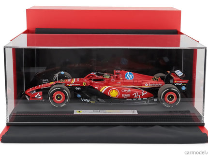 Ferrari F1 SF-24 Team Scuderia Ferrari N°16 Víťaz Monza Italy GP 2024 Charles Leclerc 1:18 BBR Models červená čierna