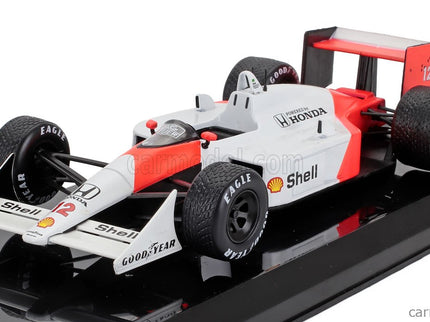 Mclaren F1 MP4/4 Honda N°12 Majster Sveta Sezóna 1988 Ayrton Senna 1:24 Edicola červená biela
