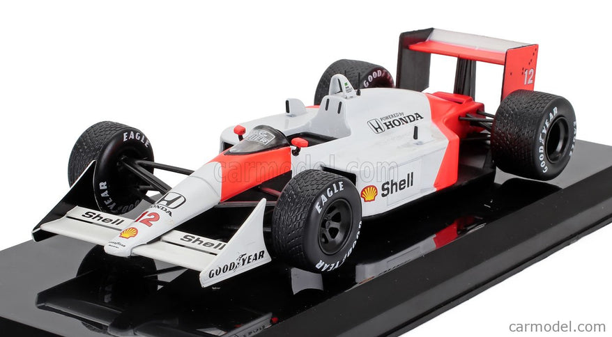 Mclaren F1 MP4/4 Honda N°12 Majster Sveta Sezóna 1988 Ayrton Senna 1:24 Edicola červená biela