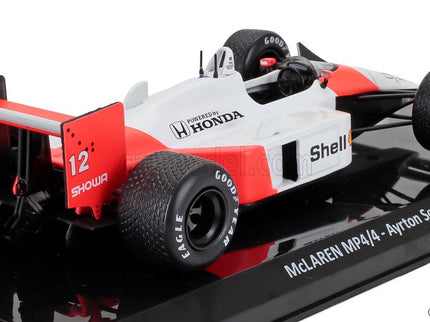 Mclaren F1 MP4/4 Honda N°12 Majster Sveta Sezóna 1988 Ayrton Senna 1:24 Edicola červená biela