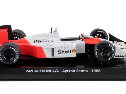 Mclaren F1 MP4/4 Honda N°12 Majster Sveta Sezóna 1988 Ayrton Senna 1:24 Edicola červená biela
