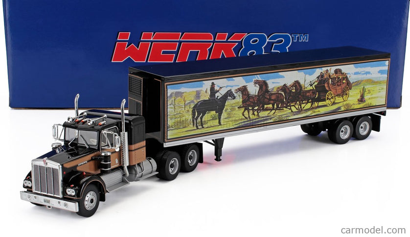 Kenworth W925 Nákladiak Cassonato 1977 - Smokey A The Bandit 1:43 Werk83 2 Tone hnedá