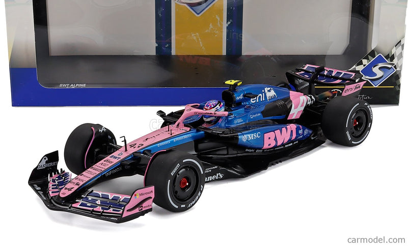 Alpine F1 A525 Team Bwt Alpine N°43 Canada GP 2025 Franco Colapinto 1:18 Solido čierna modrá ružová