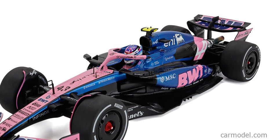 Alpine F1 A525 Team Bwt Alpine N°43 Canada GP 2025 Franco Colapinto 1:18 Solido čierna modrá ružová