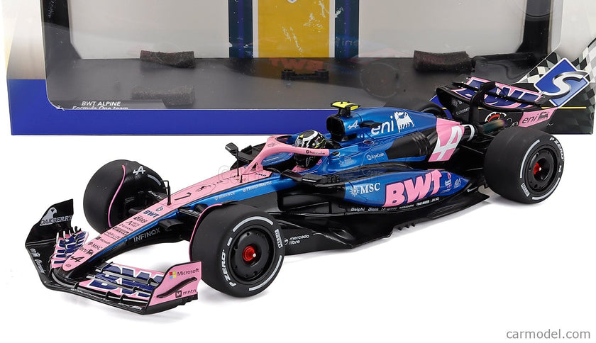 Alpine F1 A525 Team Bwt Alpine N°7 China GP 2025 Jack Doohan 1:18 Solido čierna modrá ružová
