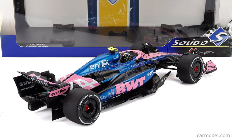 Alpine F1 A525 Team Bwt Alpine N°7 China GP 2025 Jack Doohan 1:18 Solido čierna modrá ružová